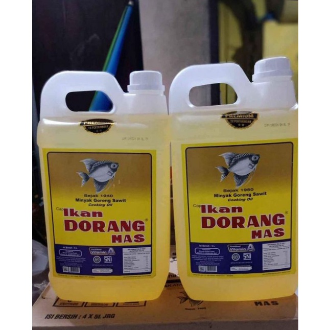 

Minyak Goreng Ikan Dorang mas 5 liter