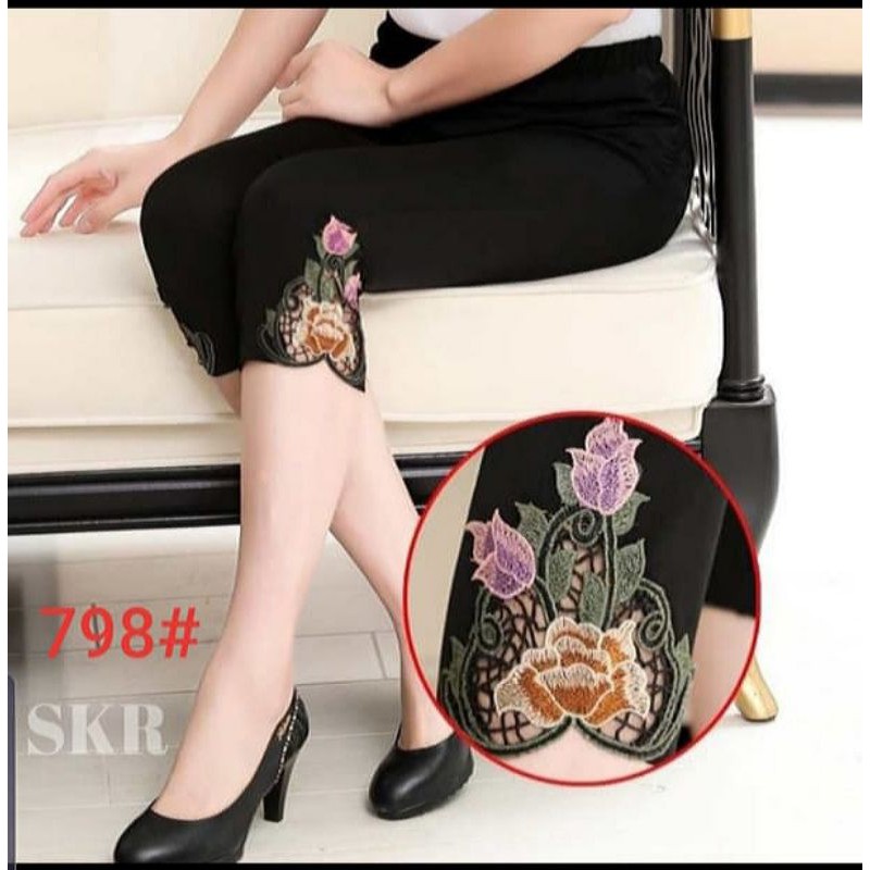 NEW LEGGING 7/8 RENDA KAKI 798 IMPORT / LEGGING MURAH / LEGGING IMPORT MURAH