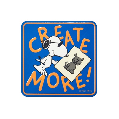 

Snoopy Sticker CREATE MORE (TBS 70th Celebrating With PEANUTS)