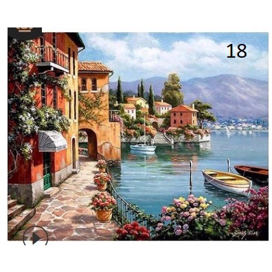 

Diy Painting Scenery by Number Canvas(Frame) 50x40cm