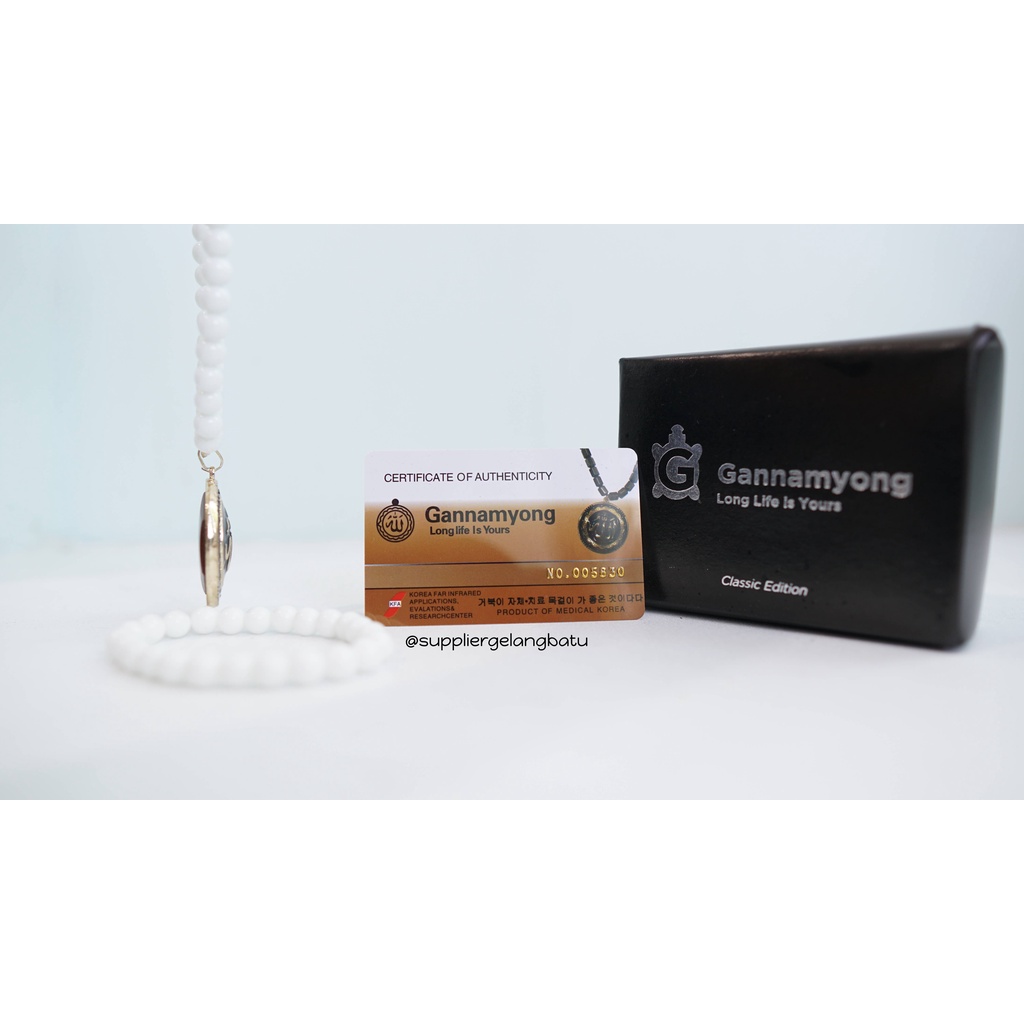 GANNAMYONG batu GIOK PUTIH Lafaz Allah GOLD Original MADE IN KOREA