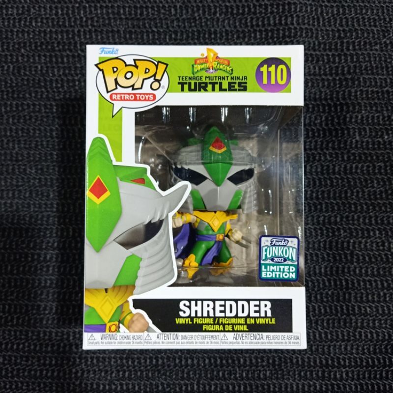 Funko Pop MIGHTY MORPHIN POWER RANGER: TEENAGE MUTANT NINJA TURTLES: SHREDDER (As Green Ranger) #110