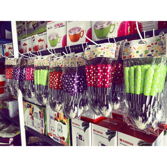 Sendok polkadot 12pcs