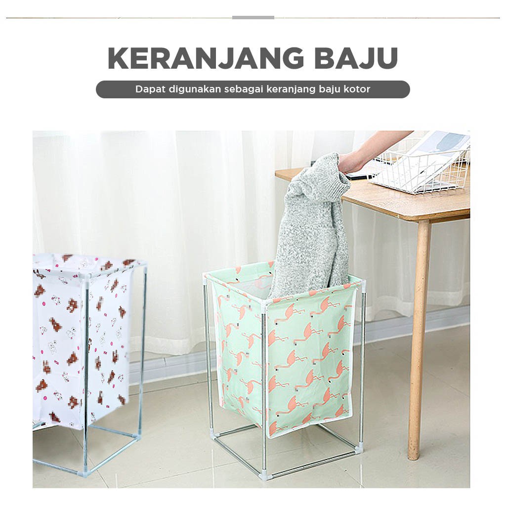 Keranjang Laundry JUMBO STRAIGHT Laundry Bag Tempat Baju Kotor / Keranjang Baju Laundry Bag