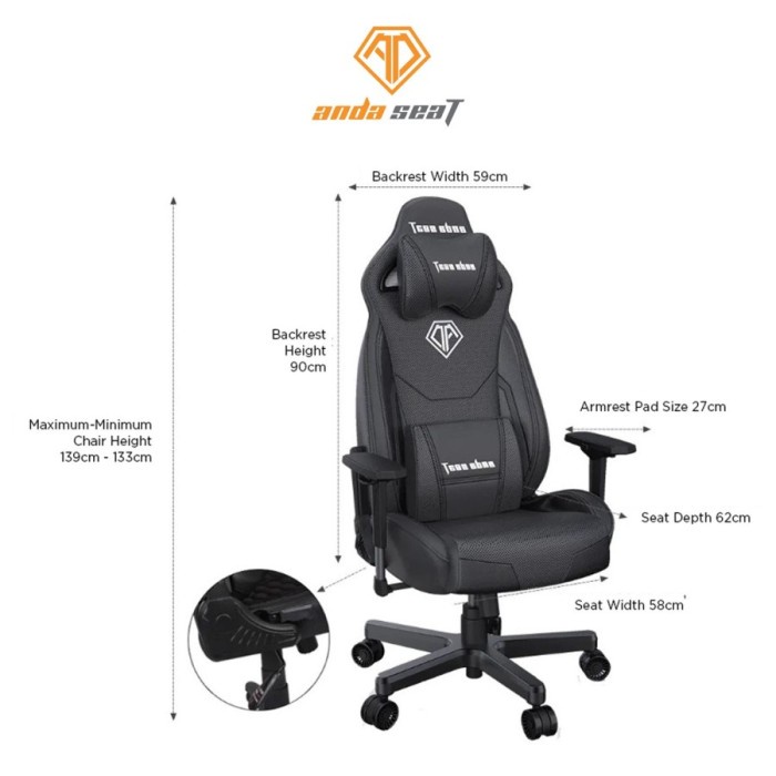 Andaseat Throne Series Premium Gaming Chair