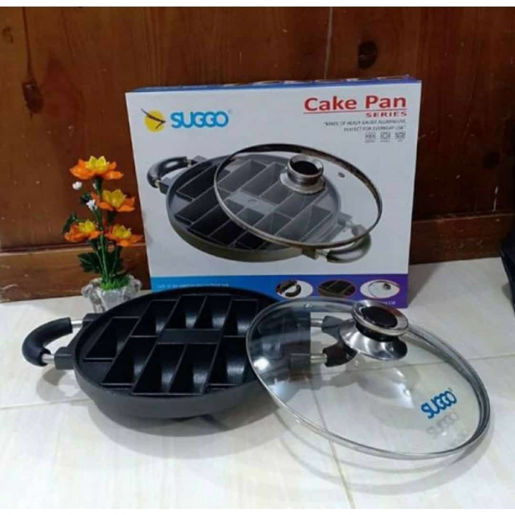 CETAKAN KUE PUKIS / LOYANG PUKIS TEFLON 10 Lubang