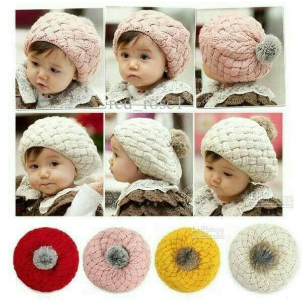 Dijual Pineapple Hat - Topi nanas - Topi korea - Topi anak import - Kupluk - Kuning Obral