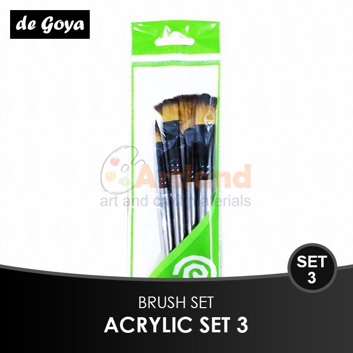

Kuas De goya Acrylic Set 3