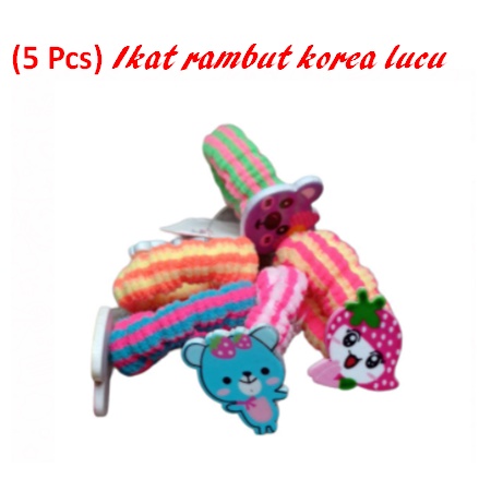 IKAT RAMBUT KOREA LUCU BIKIN GEMES (5PCS)