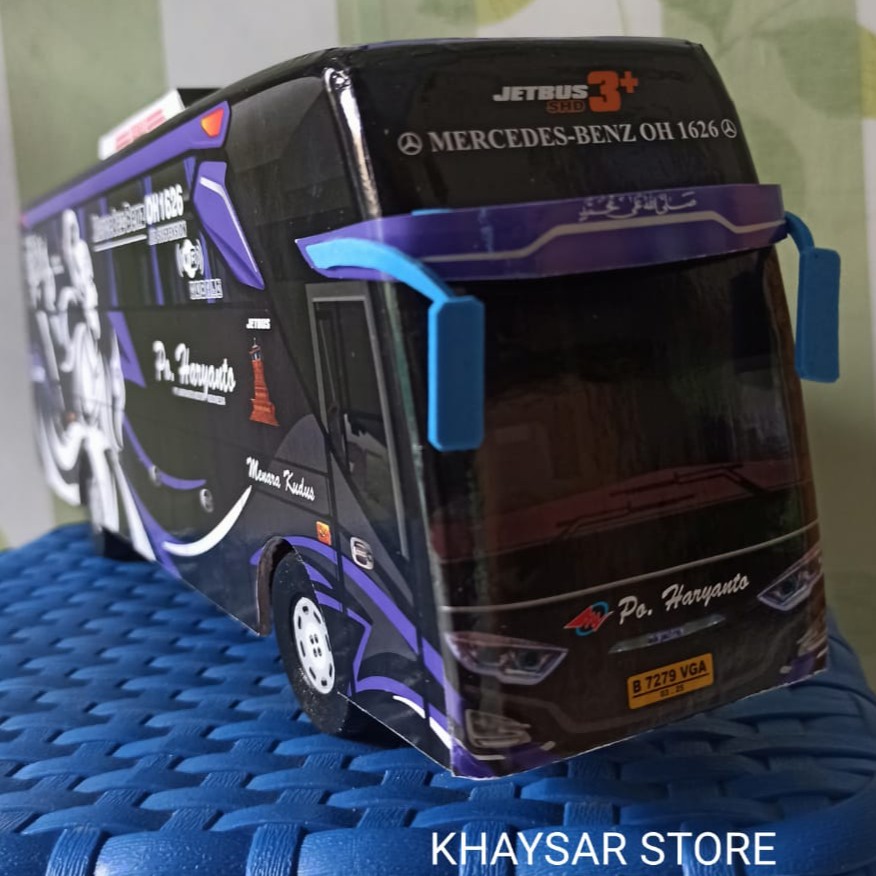 Miniatur bus bis shd HARYANTO BIMA BIRU