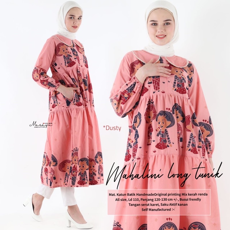 Mahalini Long Tunik - Original Batik MASAYU