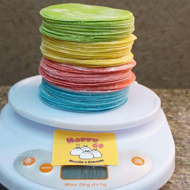 

Kulit Dimsum Pelangi 4 Warna