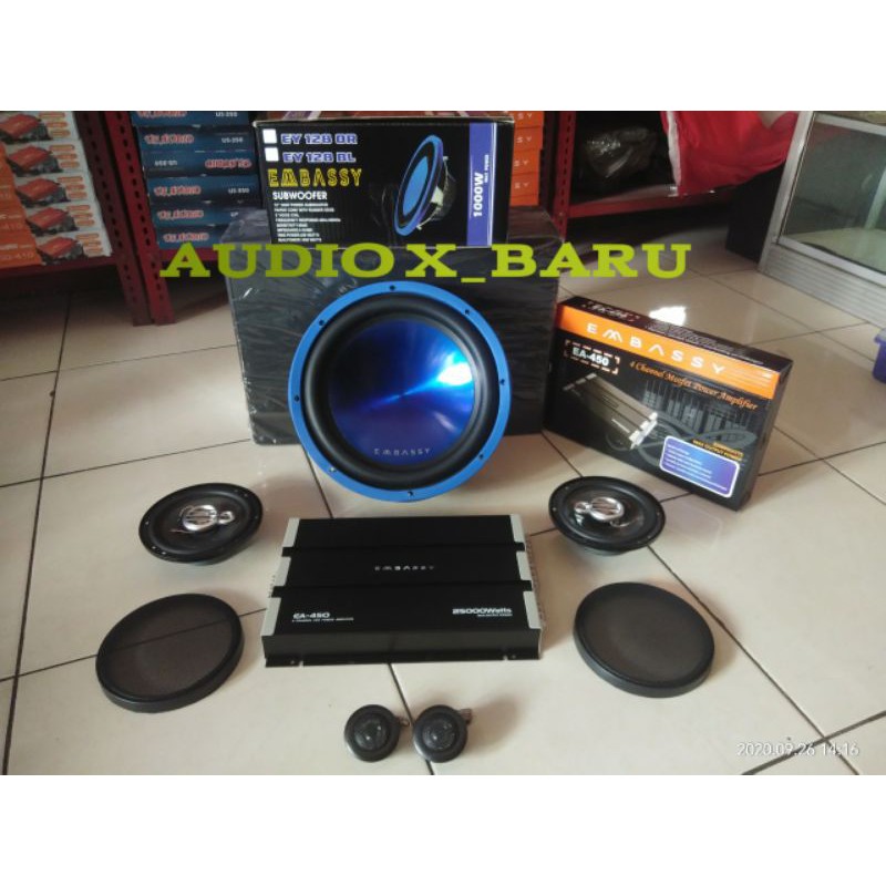 paket audio embassy bass mantap