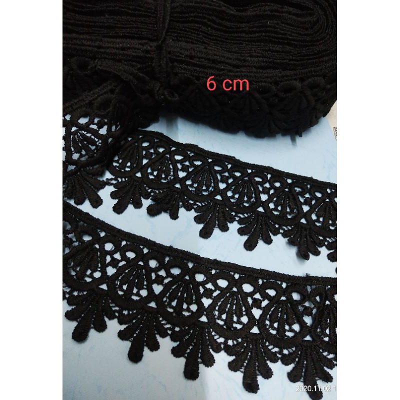 Renda giper renda gyper hitam renda bordir renda baju renda kembang pinggir renda mukena