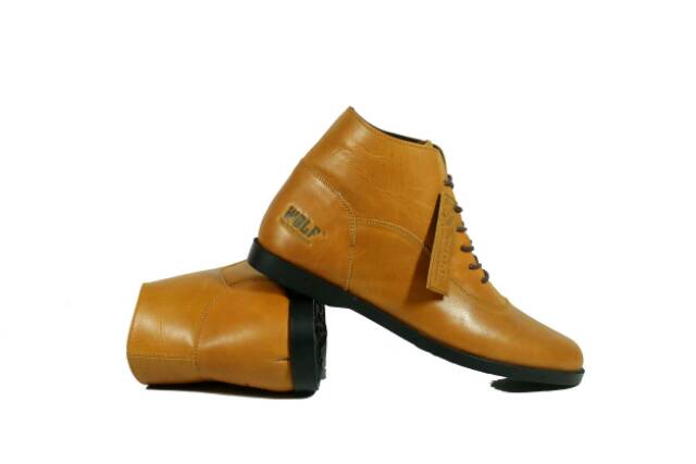 100% KULIT ASLI SEPATU BOOT KULIT ASLI WOLF AKITA BOOTS FULL KULIT FASHION MODEL KEKINIAN ORIGINAL