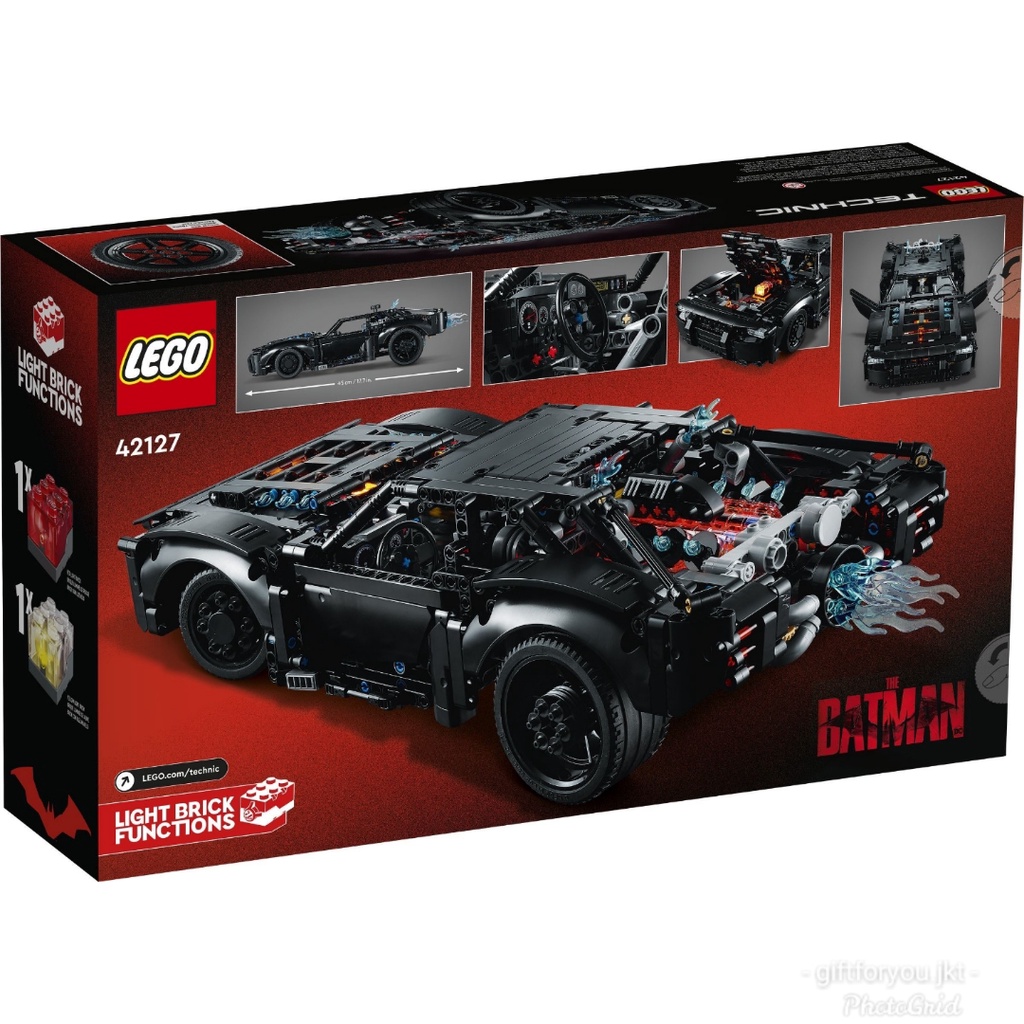 Lego Technic 42127 The Batman Batmobile Mainan Bricks Figure Super Hero DC Car Toy Mobil Collection