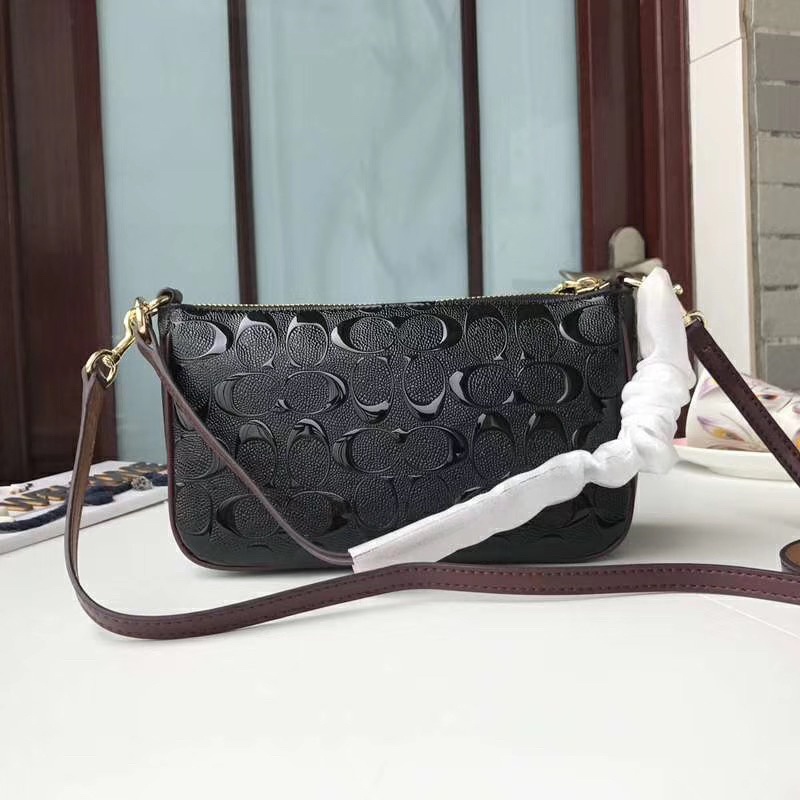 56518 coach  Shoulder belt  Shiny patent leather material  Lady's shoulder bag crossbody bag hand bag