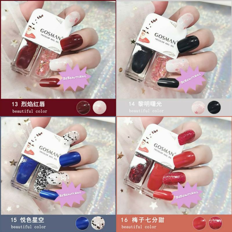 ( PART 2 ) KUTEK GOSMAN 2IN1 KUTEK 2 IN 1 NAIL POLISH KUTEK HALAL WATERBASED KUTEK PEEL OFF