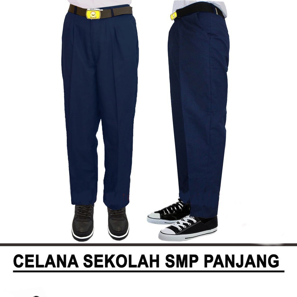 Celana Sekolah Panjang Biru SMP