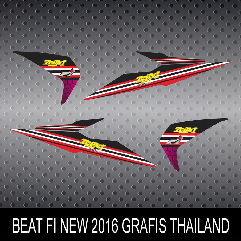STIKER STRIPING VARIASI BEAT FI NEW 2016 GRAFIS THAILAND