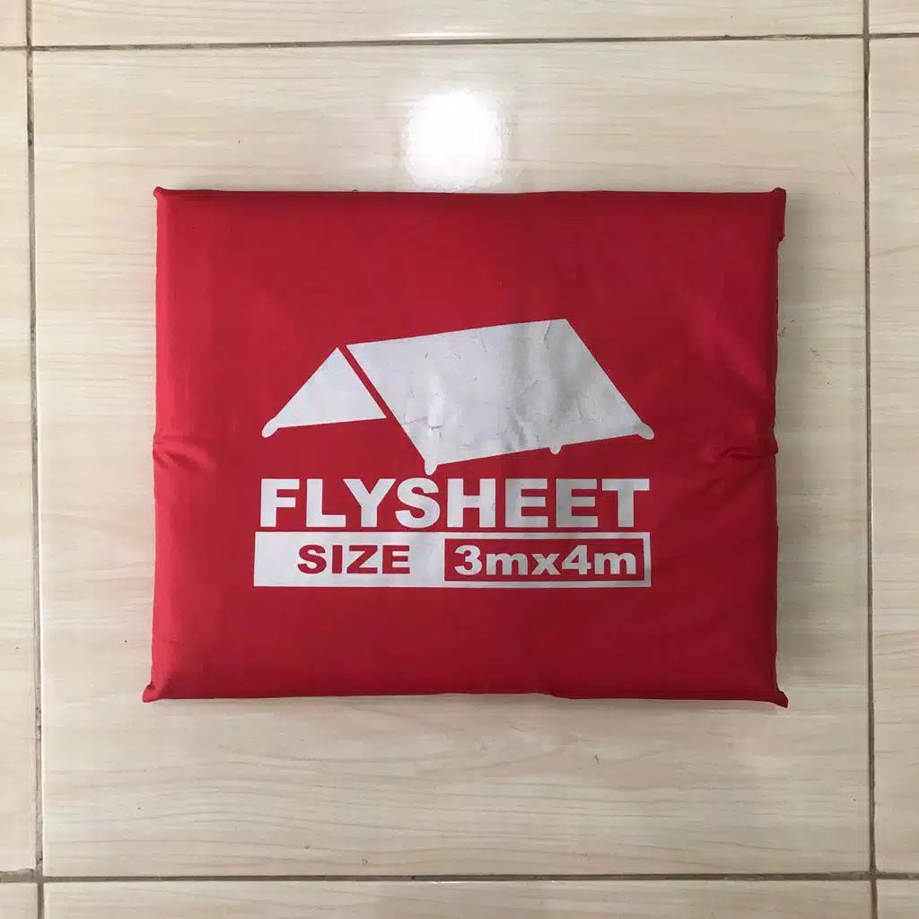 Flysheet 3x3 4x3 Tenda Darurat Camping Bivak