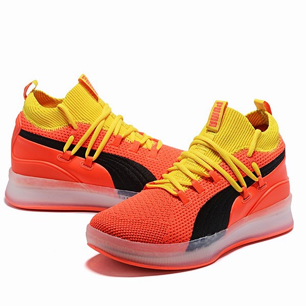 puma clyde court orange