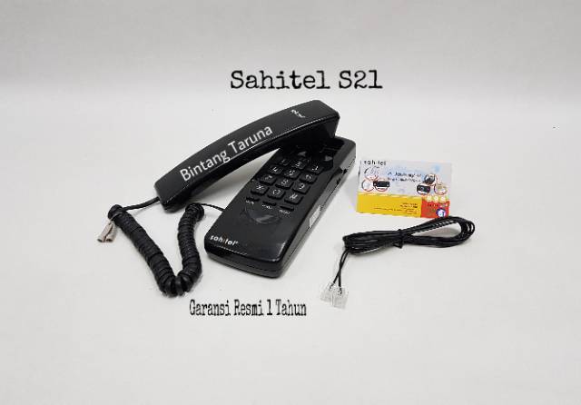 Telepon Kabel Sahitel S21 Cable Phone Sahitel S-21 (Hitam)