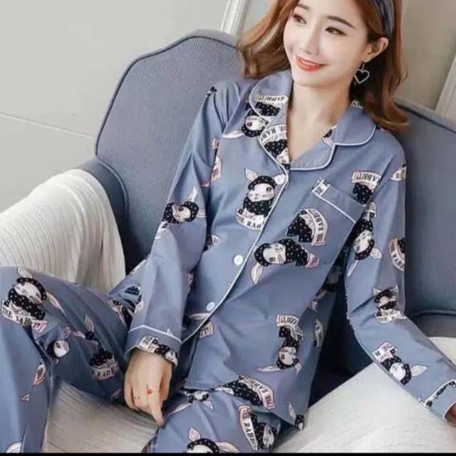 Piyama PP Satin  Import Baju  Tidur  Shopee Indonesia