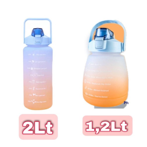 ❀ Chingu ❀ Botol Minum Lucu Korea Jumbo 2lt dan 1,2lt Free Sticker Murah Import