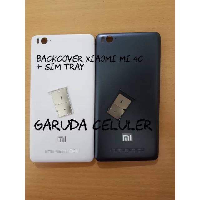 Backcover backdoor tutup belakang kesing Xiaomi Mi 4C + Simtray