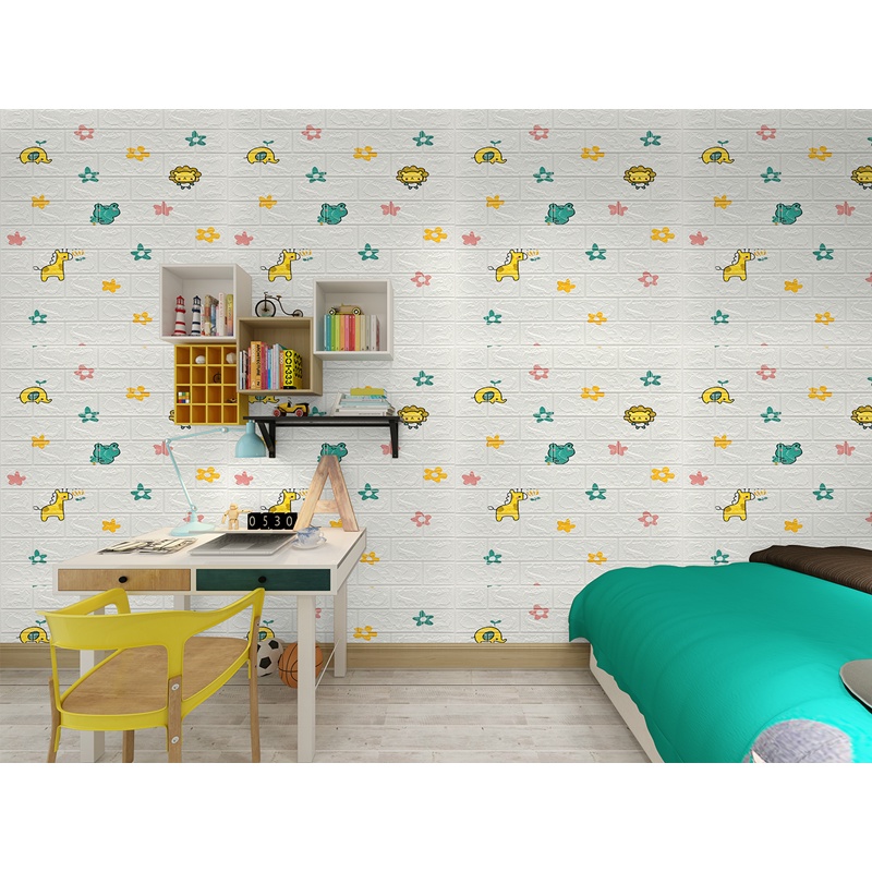 DODORY - HL0202 Wallpaper Bintang Foam 3D Wall Sticker Interior Motif High Quality