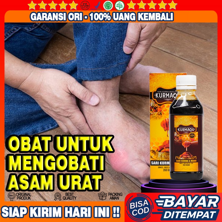Obat Asam Urat - Obat Kebas - Obat Kesemutan Tangan - Obat Baal Nyeri Sendi | Kurmaqu Sari Kurma Mad