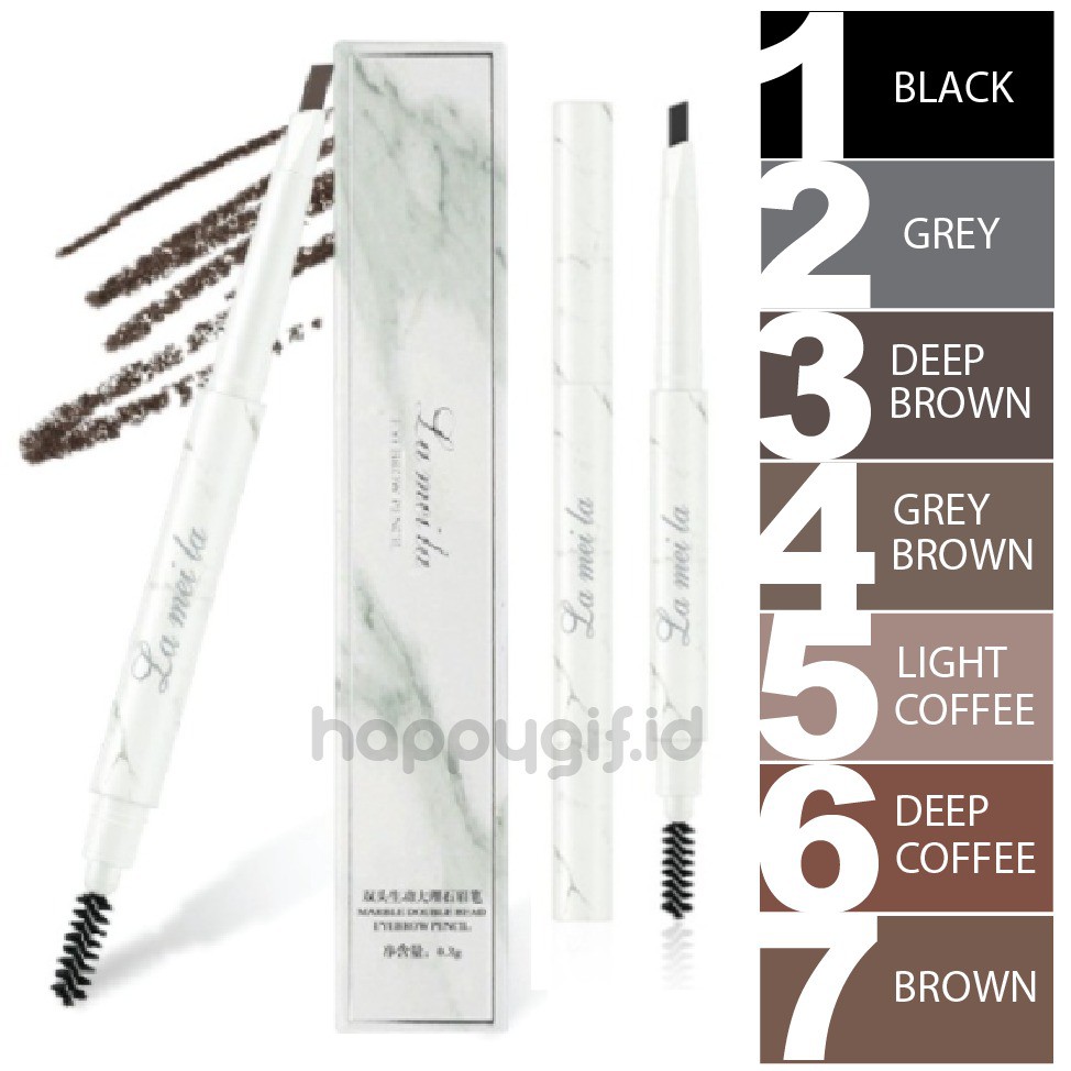 LAMEILA 7 Colors Double Heads Eyebrow Pencil Lasting Eyebrow Pen (Waterproof)