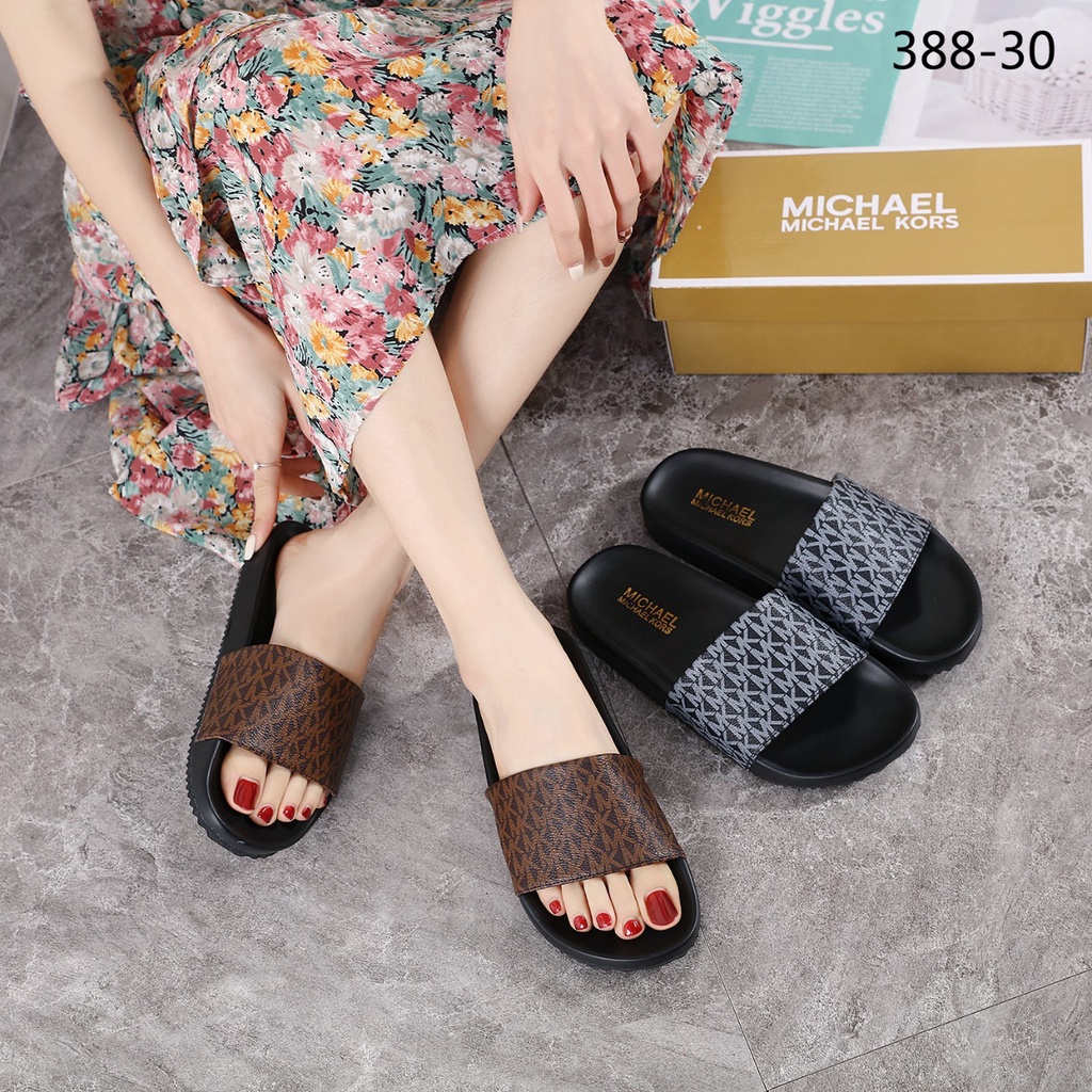 Slide Sandals Signature Logo MK #388-30