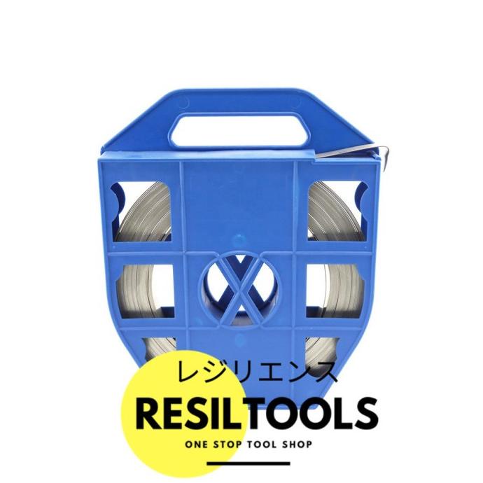 

PER ROLL Plat Strapping Band 1/2 x 0.4 mm Stainless Pengikat Peti