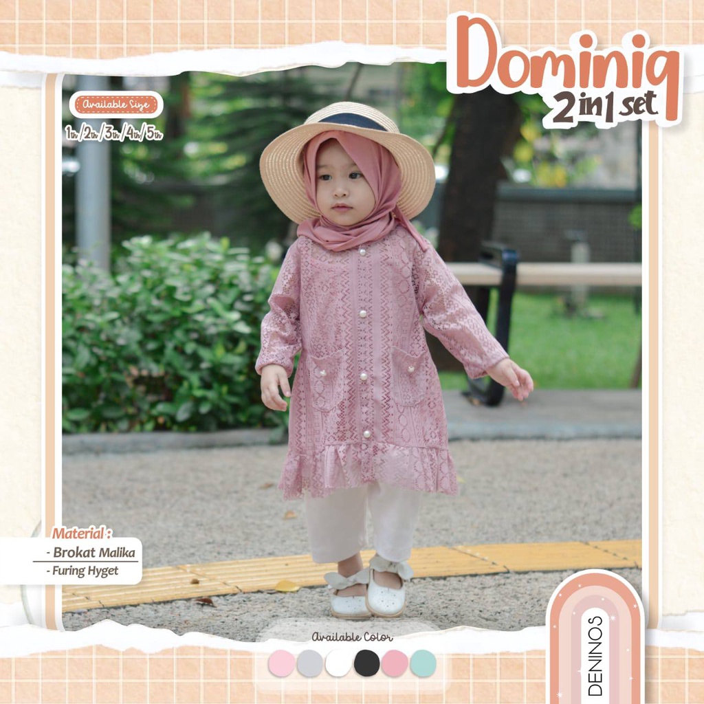 Brokat anak DOMINIQ 2in1 by DENINOS