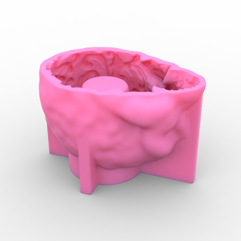 Cetakan Silikon Bentuk Tengkorak 3D Untuk Sabun / Lilin