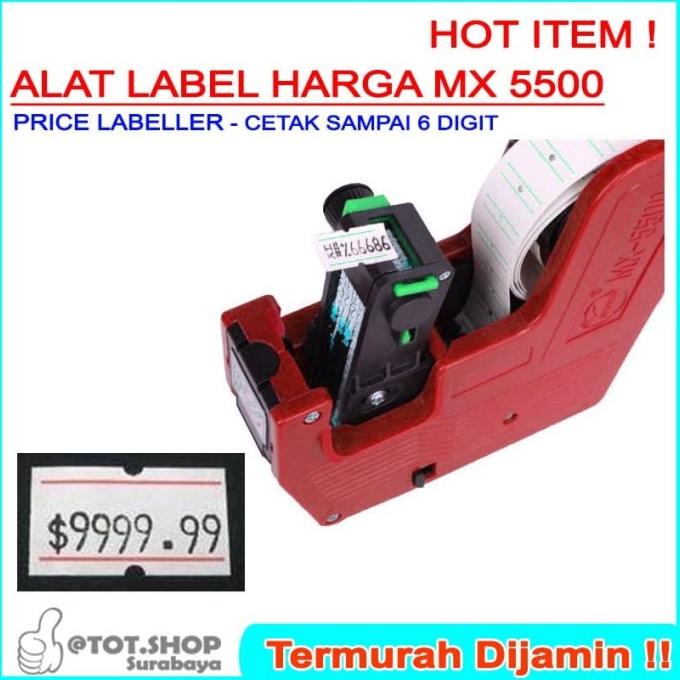 

M 5500 ALAT LABEL HARGA PRICE LABELLER 6 DIGIT MURMER