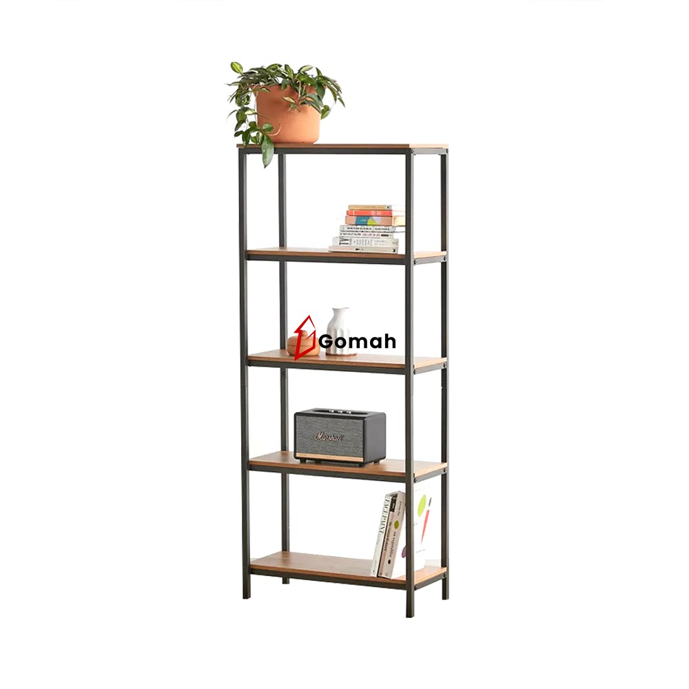 Gomah Industrial Shelf/ Rak Besi Kayu Minimalis/ Partisi/ Rak Buffet/ Modern