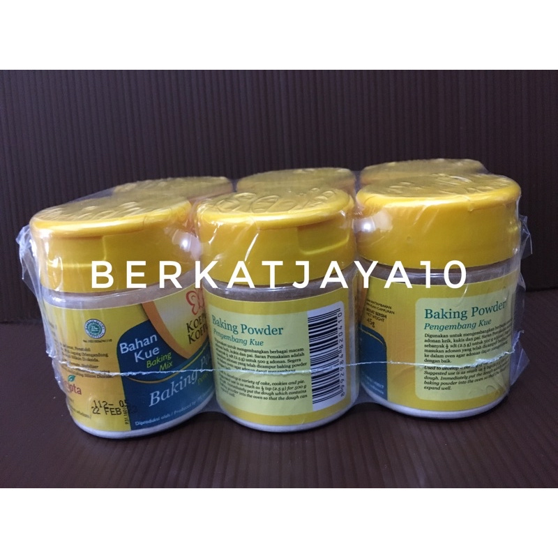 

Baking Powder Koepoe Kupu (ISI 6 PCS) Pengembang Kue 45 Gram