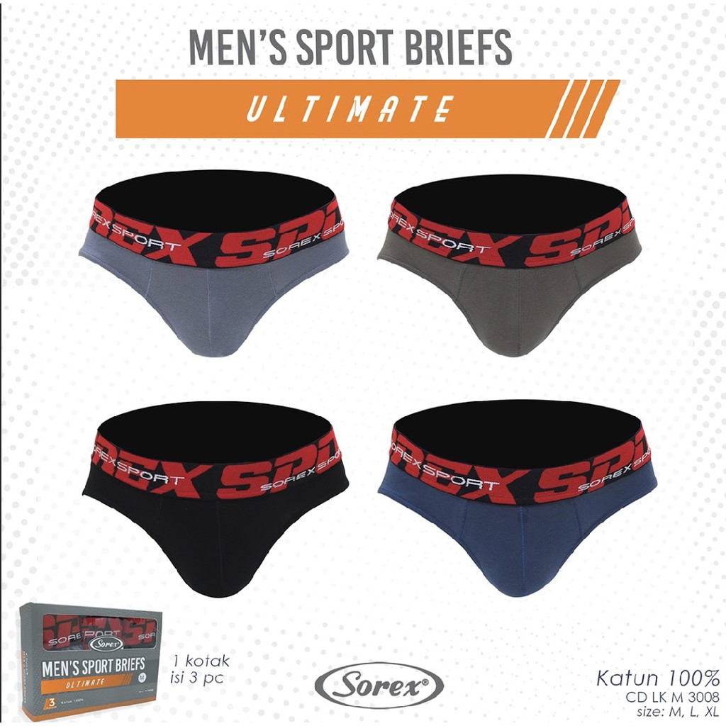 SOREX MAN CD SPORT PRIA LK M 3008 ULTIMATE KATUN REMAJA DEWASA PRIA LAKI COWO SEMPAK