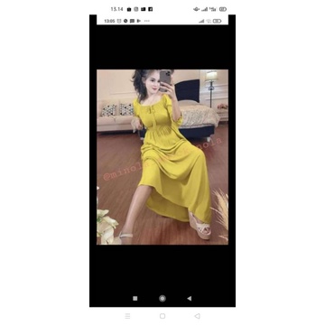 dress wanita jumbo/smoke nola