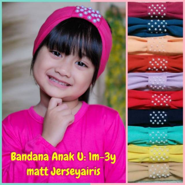 Turban Anak Isi 10pcs Warna Mix (RANDOM)