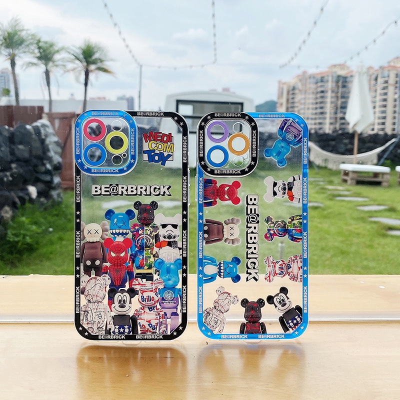 Case Motif Print Beruang Untuk iPhone 12 13 11 Pro Max X Xs Max Xr 6112