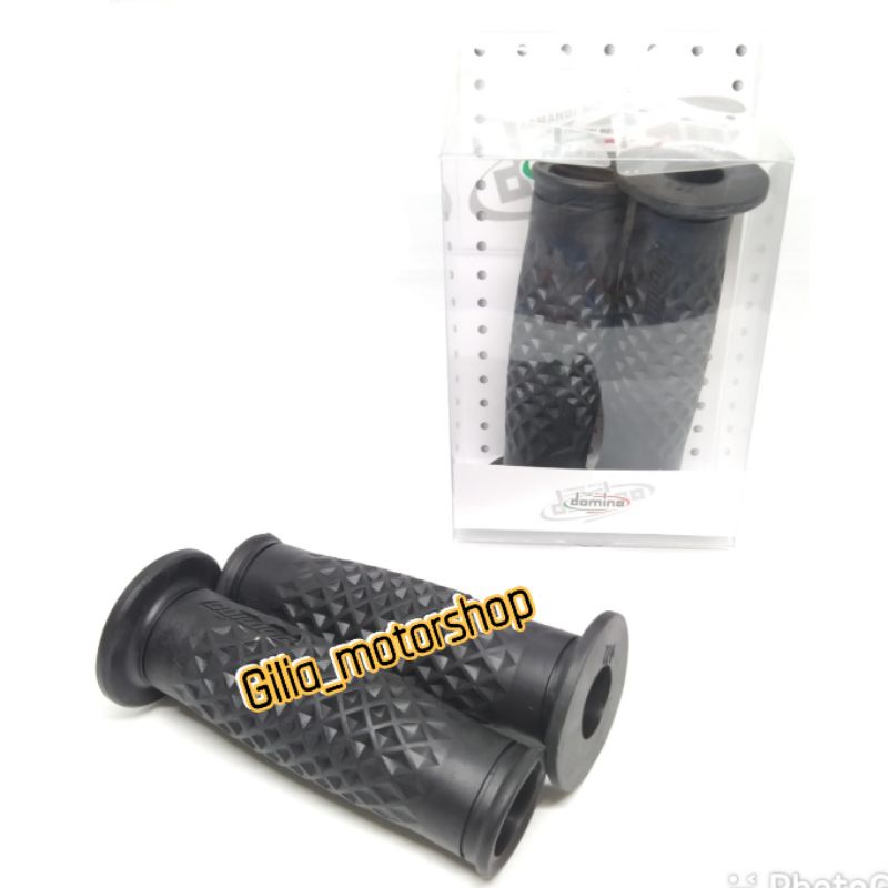 Handgrip Grip Model Daytona Grill Domino Karet Premium variasi Motor Black Edition