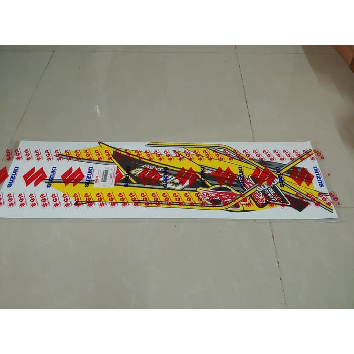 Striping Suzuki Lets 2013 Classic Kuning Original SGP