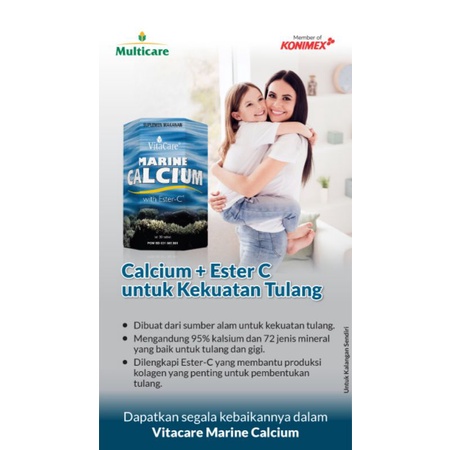 Vitacare Marine Calcium with Ester C isi 30 tablet