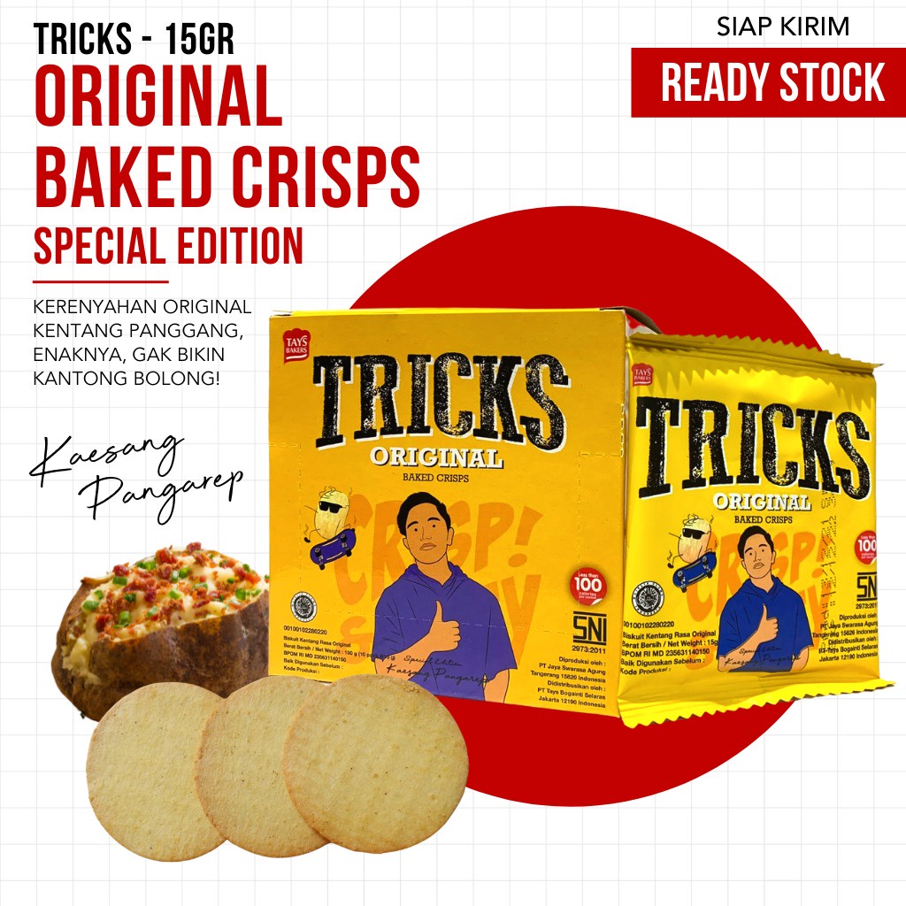 (TERMURAH) TRICKS - Baked Crisps Original, Rendang, Kimchi, Bulgogi