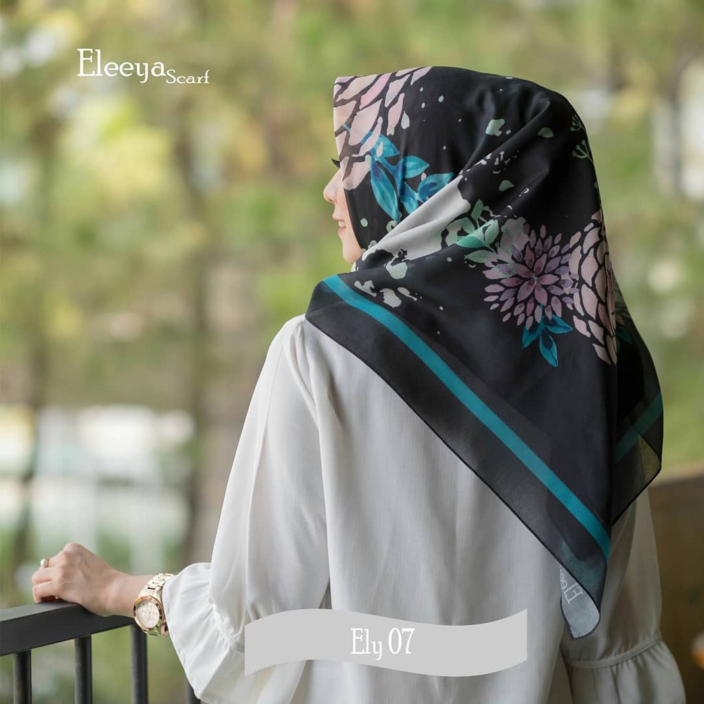 HIJAB SEGIEMPAT PRINTING II Eleeya Scarf : ELY 07