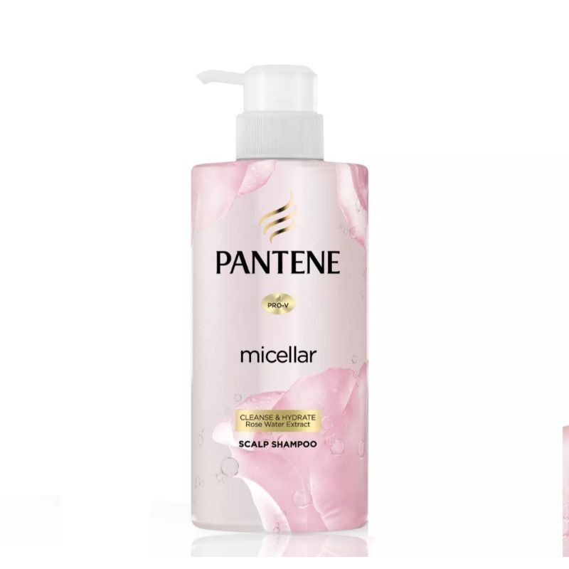 SHAMPO PANTENE MICELLAR ROSE WATER PERAWATAN KULIT KEPALA MICELLAR 300 ML DETOX & HYDRATE